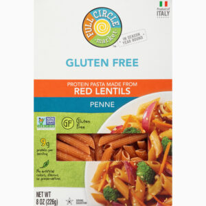 Full Circle Market Gluten Free Red Lentils Penne 8 oz