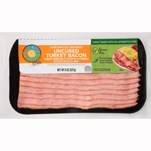 Full Circle Market Uncured Hardwood Smoked Turkey Bacon 8 oz