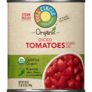 Full Circle Market Organic Diced Tomatoes in Tomato Juice 28 oz