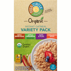 Full Circle Market Organic Variety Pack Instant Oatmeal 8 ea