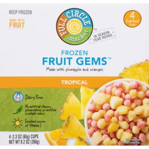 Full Circle Market Frozen Tropical Fruit Gems 4 - 2.3 oz Cups