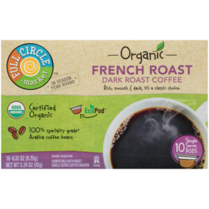Dark French Roast 100% Specialty Grade Arabica Coffee Single Serve Pods