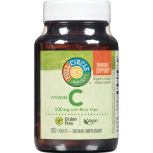 Vitamin C 500 Mg With Rose Hips Supports A Healthy Immune System Dietary Supplement Vegan Tablets