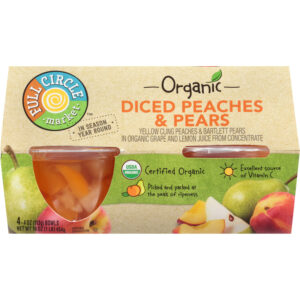 Full Circle Market Organic Diced Peaches & Pears 4 ea