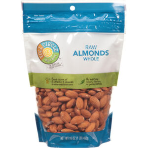 Full Circle Market Whole Raw Almonds 16 oz