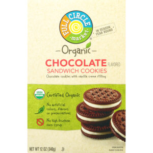 Full Circle Market Organic Chocolate Flavored Sandwich Cookies 12 oz