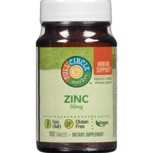 Zinc 50 Mg Supports A Healthy Immune System Dietary Supplement Vegan Tablets