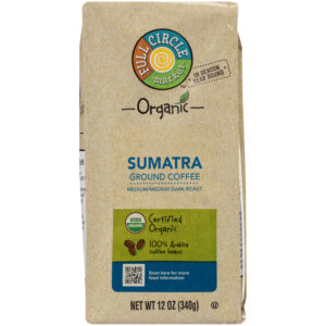 Medium/Medium Dark Roast Sumatra 100% Arabica Ground Coffee