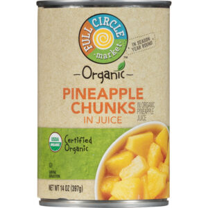 Full Circle Market Organic Pineapple Chunks in Juice 14 oz