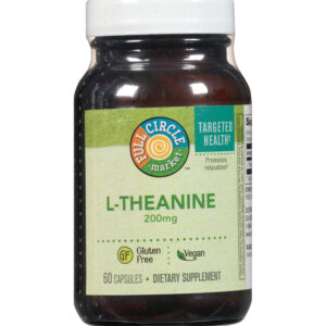 L-Theanine 200 Mg Promotes Relaxation Dietary Supplement Vegan Capsules