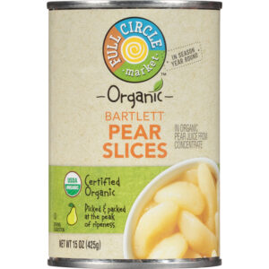 Full Circle Market Organic Bartlett Pear Slices 15 oz