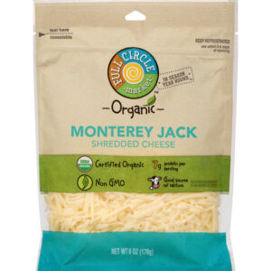 Full Circle Market Organic Monterey Jack Shredded Cheese 6 oz Bag