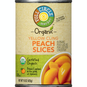 Full Circle Market Organic Yellow Cling Peach Slices 15 oz