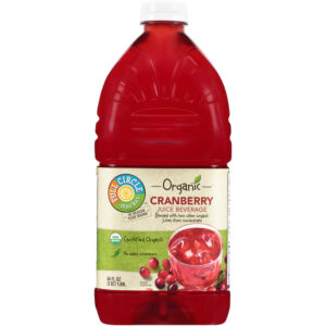 Cranberry Juice Beverage Blended With Two Other Organic Juices From Concentrate