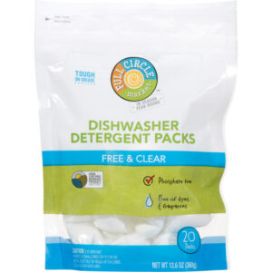 Full Circle Market Free & Clear Dishwasher Detergent Packs 20 ea