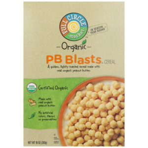 Pb Blasts Golden  Lightly Toasted Cereal Made With Real Organic Peanut Butter