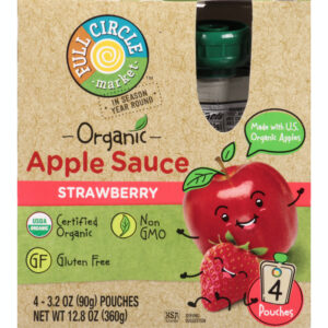 Full Circle Market Organic Strawberry Apple Sauce 4 ea