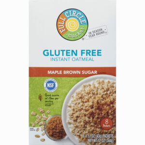Full Circle Market Gluten Free Maple Brown Sugar Instant Oatmeal 8 ea