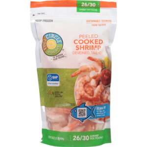 Full Circle Market Tail-On Deveined Peeled Cooked Shrimp 16 oz