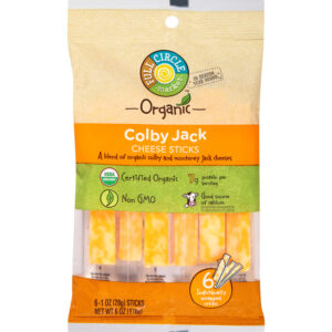 Full Circle Market Organic Colby Jack Cheese Sticks 6 ea