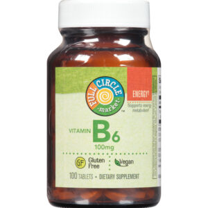 Vitamin B6 100 Mg Supports Energy Metabolism Dietary Supplement Vegan Tablets