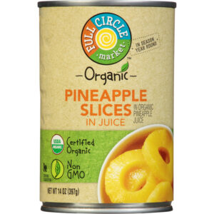 Full Circle Market Organic Pineapple Slices in Juice 14 oz