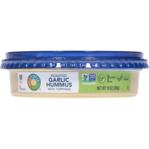 Full Circle Market Roasted Garlic Hummus with Toppings 10 oz