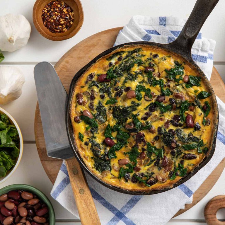 Beans and Greens Frittata