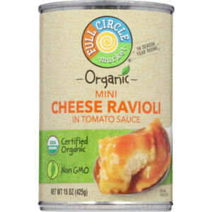 Full Circle Market Organic Mini Cheese Ravioli in Tomato Sauce 15 oz