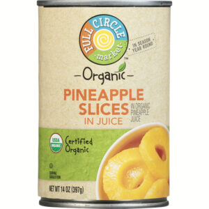 Full Circle Market Organic Pineapple Slices in Juice 14 oz