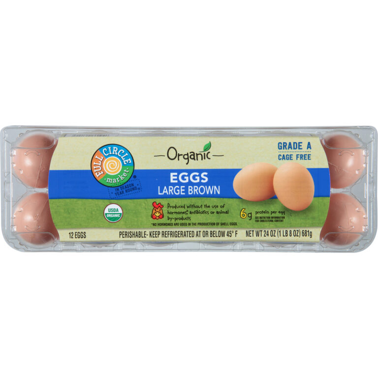 Full Circle Market Organic Cage Free Brown Eggs Large 12 ea