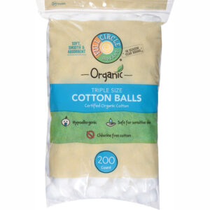 Full Circle Market Organic Triple Size Cotton Balls 200 ea