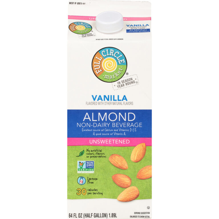 Full Circle Market Non-Dairy Unsweetened Vanilla Almond Beverage 64 fl oz