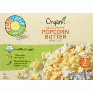 Full Circle Market Organic Microwave Butter Popcorn 3 ea