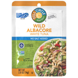 Full Circle Market No Salt Added White Wild Albacore Tuna 2.6 oz