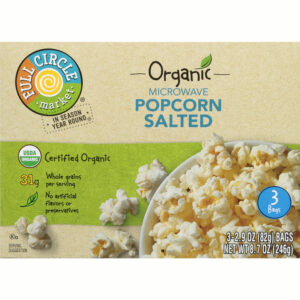 Full Circle Market Organic Microwave Salted Popcorn 3 - 2.9 oz Bags