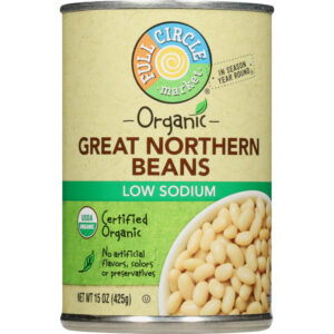 Full Circle Market Organic Low Sodium Great Northern Beans 15 oz