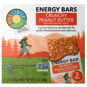 Full Circle Market Crunchy Peanut Butter Energy Bars 5 ea