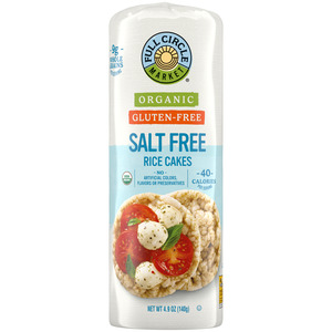 Full Circle Market Organic Gluten-Free Salt Free Rice Cakes 4.9 oz